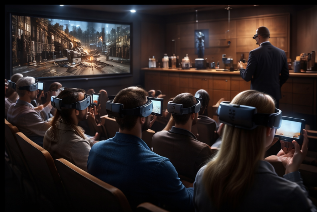 Experiência de júri em realidade virtual