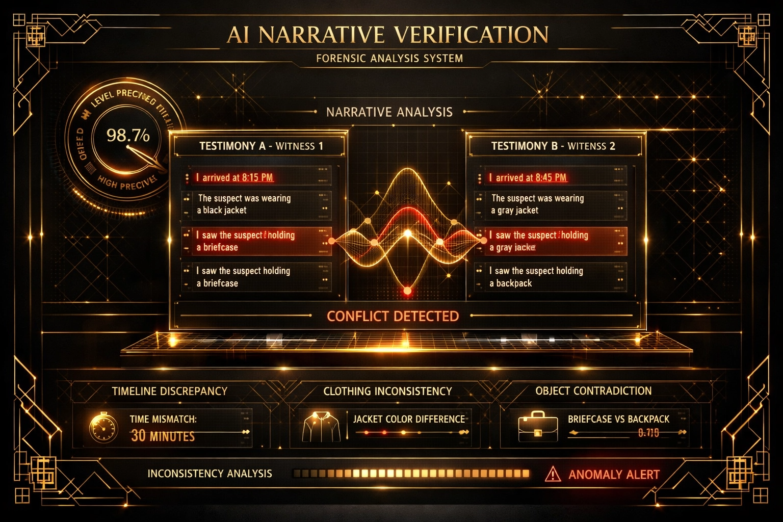 Verificação de narrativas por IA