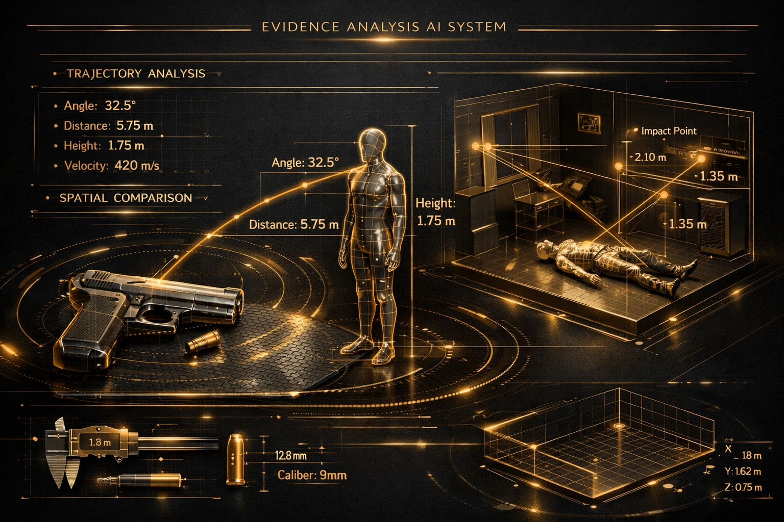 Análise de evidências por IA